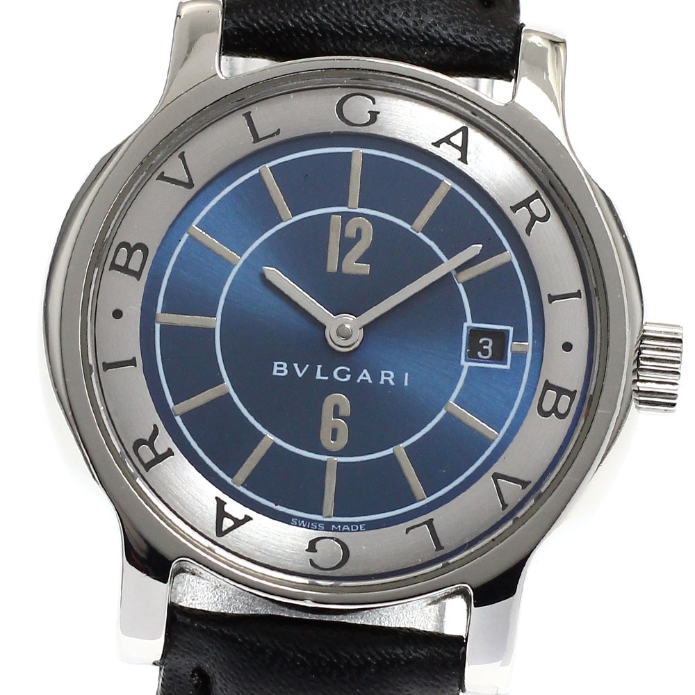 ブルガリ BVLGARI ST29S ソロテンポ デイト クォーツ レディース _918534【中古】