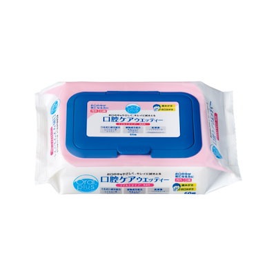 他サイト： アサヒ オーラルプラス 口腔ケアウエッティー マイルド ノンアルコール [和光堂] ピロータイプ 60枚入りの商品画像