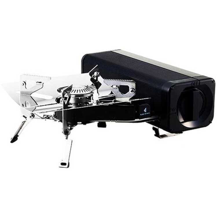 フォアウィンズ フォールディングキャンプストーブ ブラック 使用時幅317×奥行288×高120mm #FW-FS01-BK