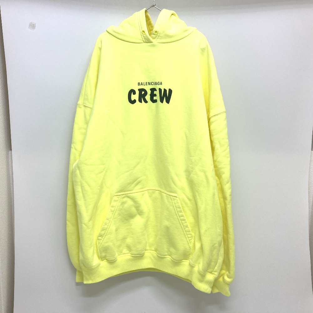 パーカー 600583 20AW CREW クルーロゴ プルオーバー フーディスウェット コットン イエロー