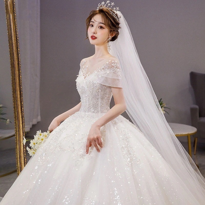 パーティードレス人気 新作 高級感 気質 ワンピース 花嫁ロングドレス 結婚式ワンピース 結婚式 ドレス 高級ドレス 韓国ファッション