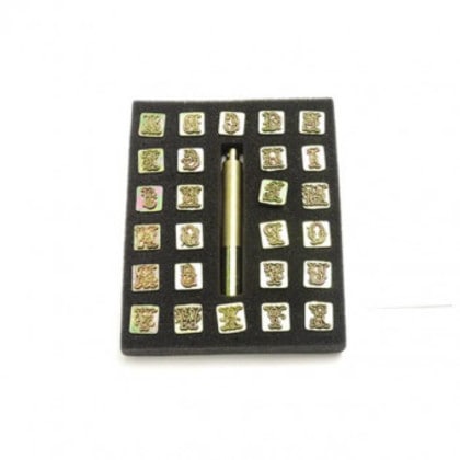 アルファベット刻印セット スクリプト PI8140-00