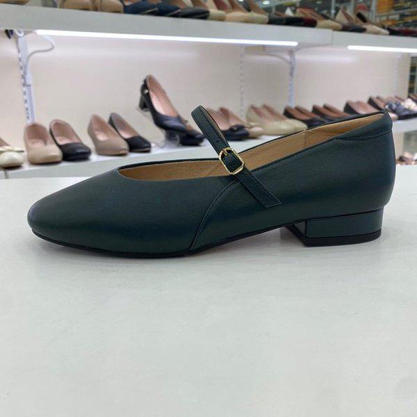 女性フラットメリージェーンシューズ PFEFQH787GR HSPD4A GN