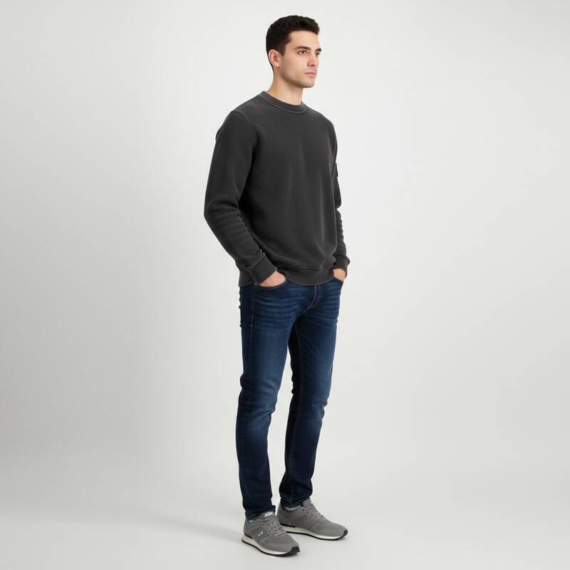 ストーンアイランド オールドエフェクト メンズTシャツ リードグレー 811561241 V0162