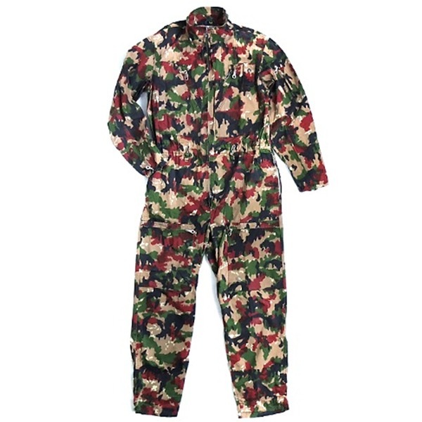スイス軍 放出 タンカー カバーオール 46 M相当 M83 アルペンカモ 迷彩 未使用 デッドストック つなぎ ミリタリーウェア 軍モノ