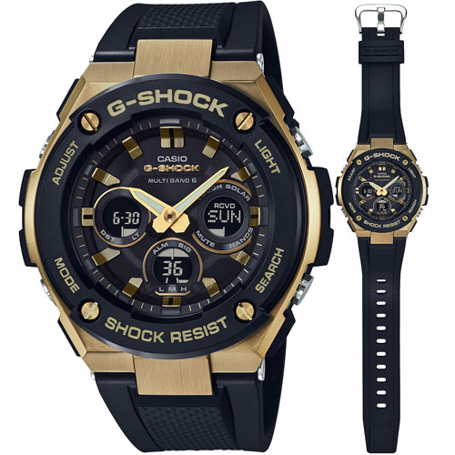 カシオ 【国内正規品】G-SHOCK(ジーショック) G-STEEL Gショック　ソーラー電波時計　メンズタイプ GST-W300G-1A9JF