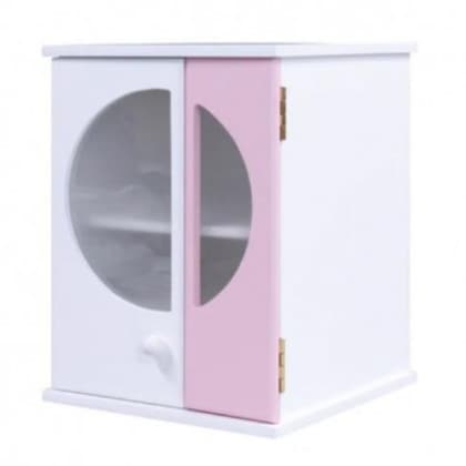 ペット仏壇 手元供養 メモリアルBOX L ホワイトピンク H29.5cm 060624