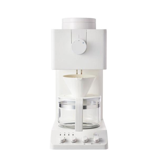 ツインバード コーヒー コーヒーメーカー 全自動 3杯用 ミル付 コーヒーマシン CM-D457W ホワイト TWINBIRD