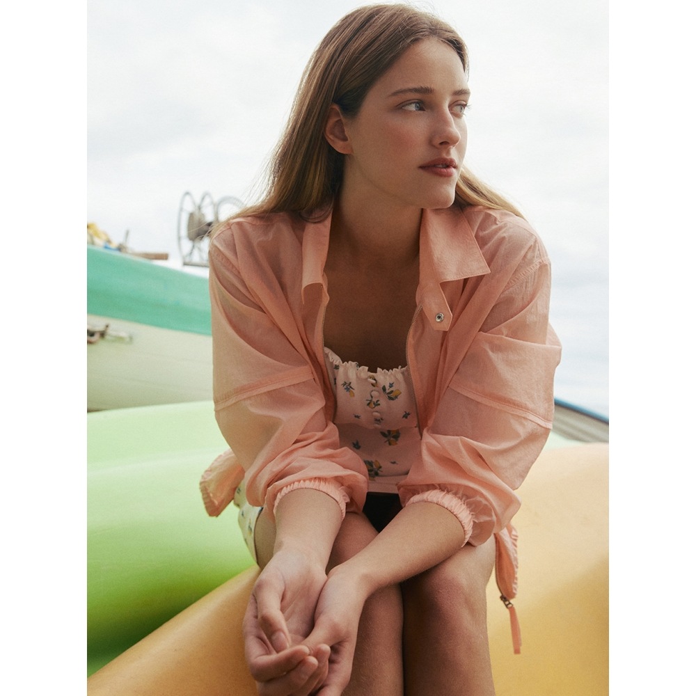 AND YOU GENOVA ウインドブレーカー（サーモンピンク）