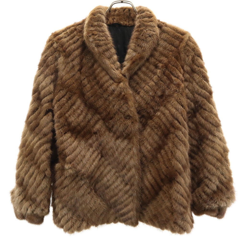SAFURON サフロン 毛皮コート ブラウン系 レディース 古着