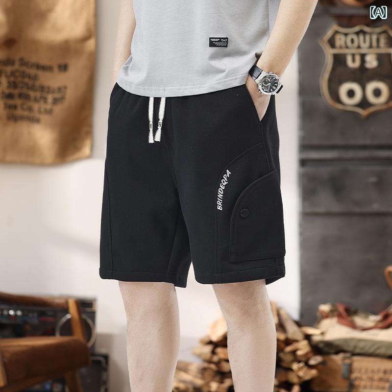 メンズ 夏 パンツ ハーフ 厚手 ニット スウェット スポーツ ショーツ 五分丈 ミッド 7,090円