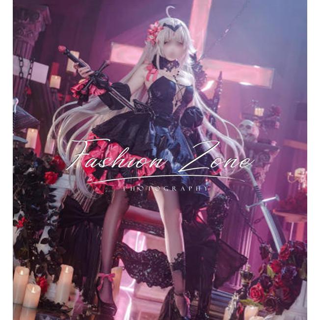 FateGrand Order 風 ジャンヌ・ダルク オルタ Alter コスプレ衣装 ドレス ウィッグ cosplay ハロウィン 演出服 変装