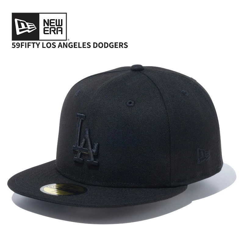 ニュー エラ NEW ERA 59FIFTY ロサンゼルスドジャース ブラック ブラック キャップ 帽子