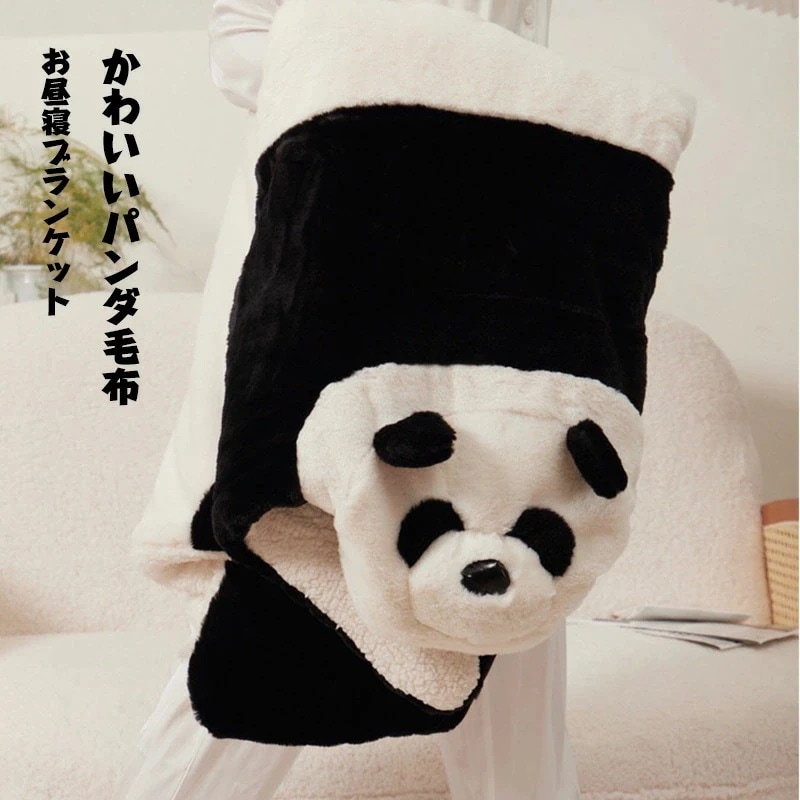 【急速出荷!】お昼寝ブランケット ブランケット 風 かわいい パンダ 毛布 お昼寝もうふ 長方形 100*100CM ソファーカバー おしゃれ ベッドカバー カウチ 毛布 柔らかく 洗える 四季通用 4,802円