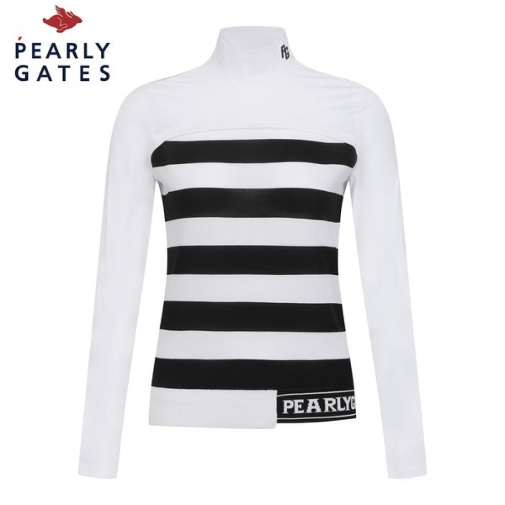 (Paris Gates) ウィメンズクールジャージーミックスストライプニット