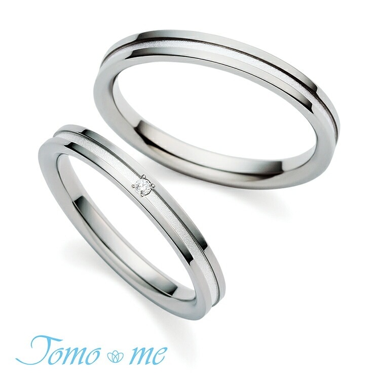 Tomo me トモミ リング itsumo いつも 結婚指輪 プレシャスチタンコレクション 鍛造製法 TM-31 TM-32 シルバー ダイヤモンド 指輪 ストレート 平打ち 鏡面 マット