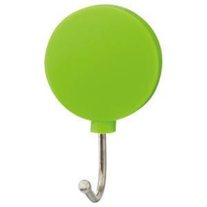 （まとめ）TANOSEE カラーマグネットフック スイング 耐荷重約1kg 緑 1個 [x40]