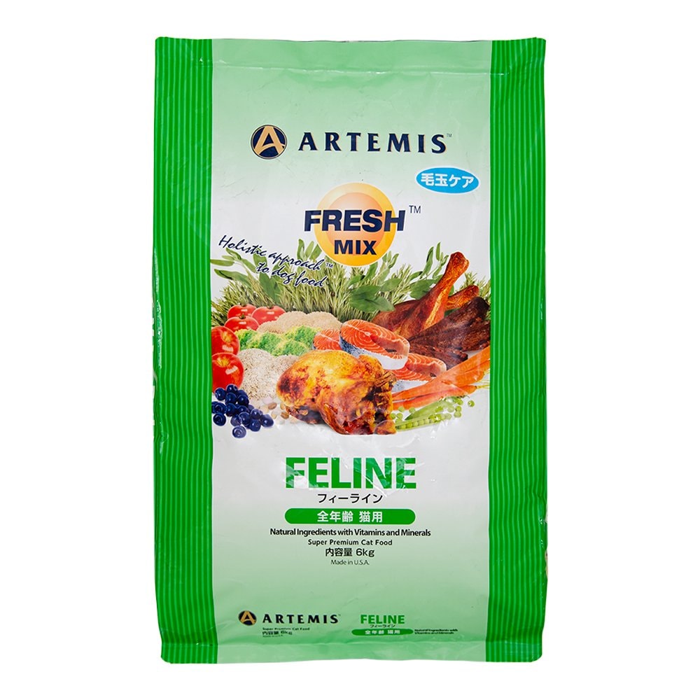 キャットフード　アーテミス　フレッシュミックス　フィーライン　全年齢　猫用　６ｋｇ　正規品　ＣＲＣ35―10―04―10―00