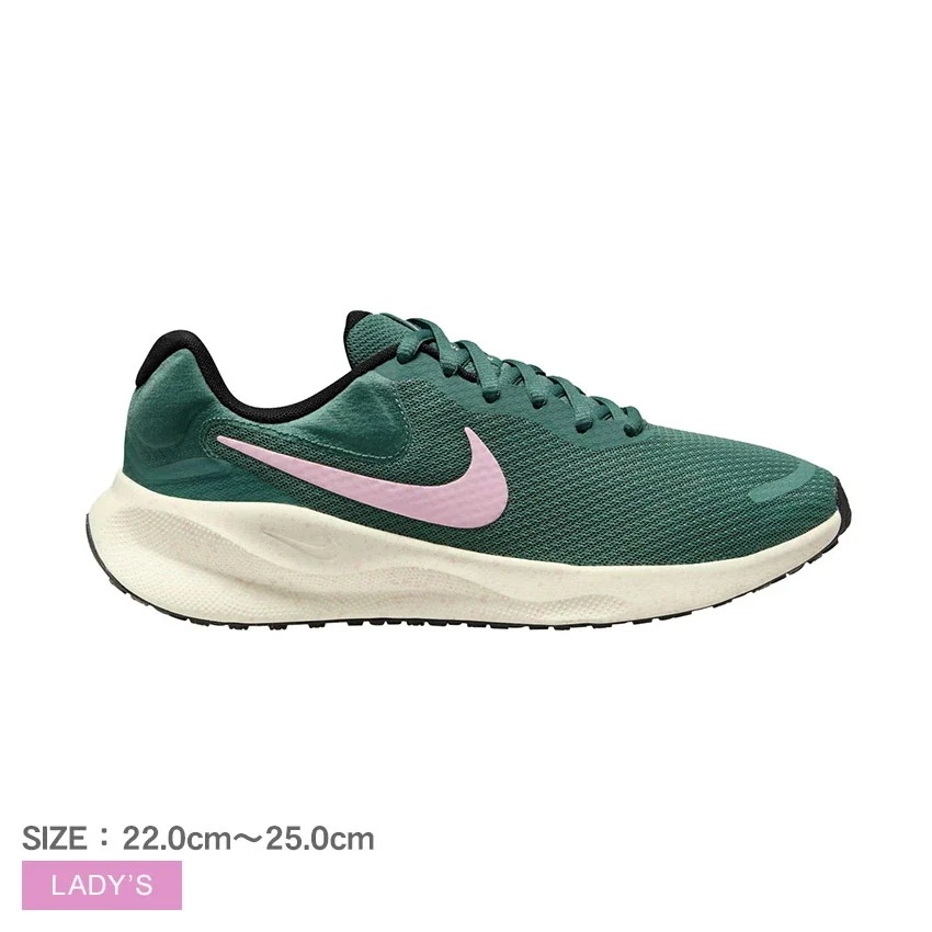 レボリューション 7 FB2208 レディース スニーカー シューズ 靴 ランニング トレーニング ジム ジョギング ランシュー 運動靴 ローカット ブランド シンプル スポーティ スポーツ