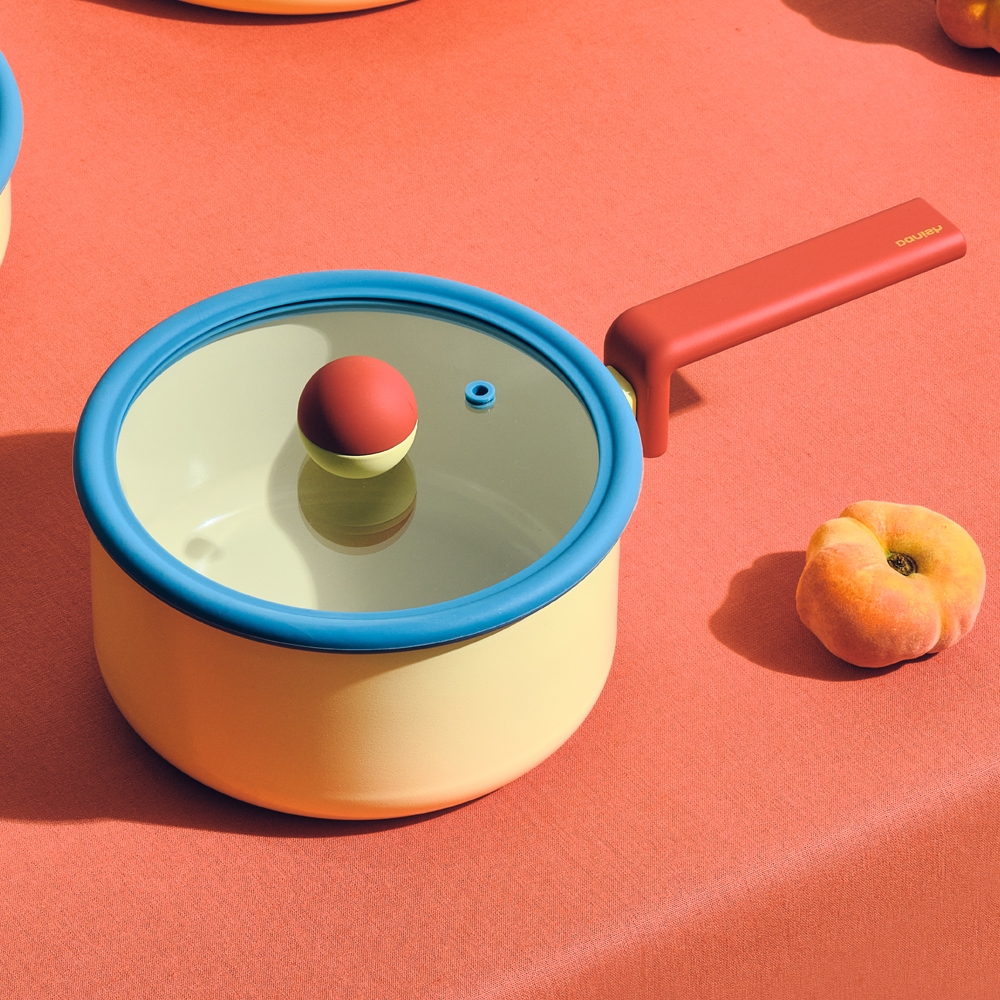 デニッシュIH対応ソースパン 18cm PFOAフリー ベージュ