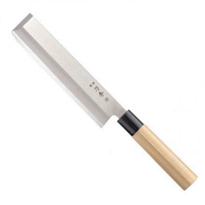 富士カトラリー 刀秀作 モリブデンバナジウム鋼和包丁 角型薄刃195mm(左利き用) FC-376