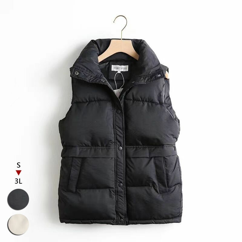 ベスト 大人気のライトダウンベスト 2色 ジャケット レディースファッション アウター トップス 綿 ダウンベスト レディース ダウン ウルトラライトダウン 暖かい コートイン S 軽量ダウン