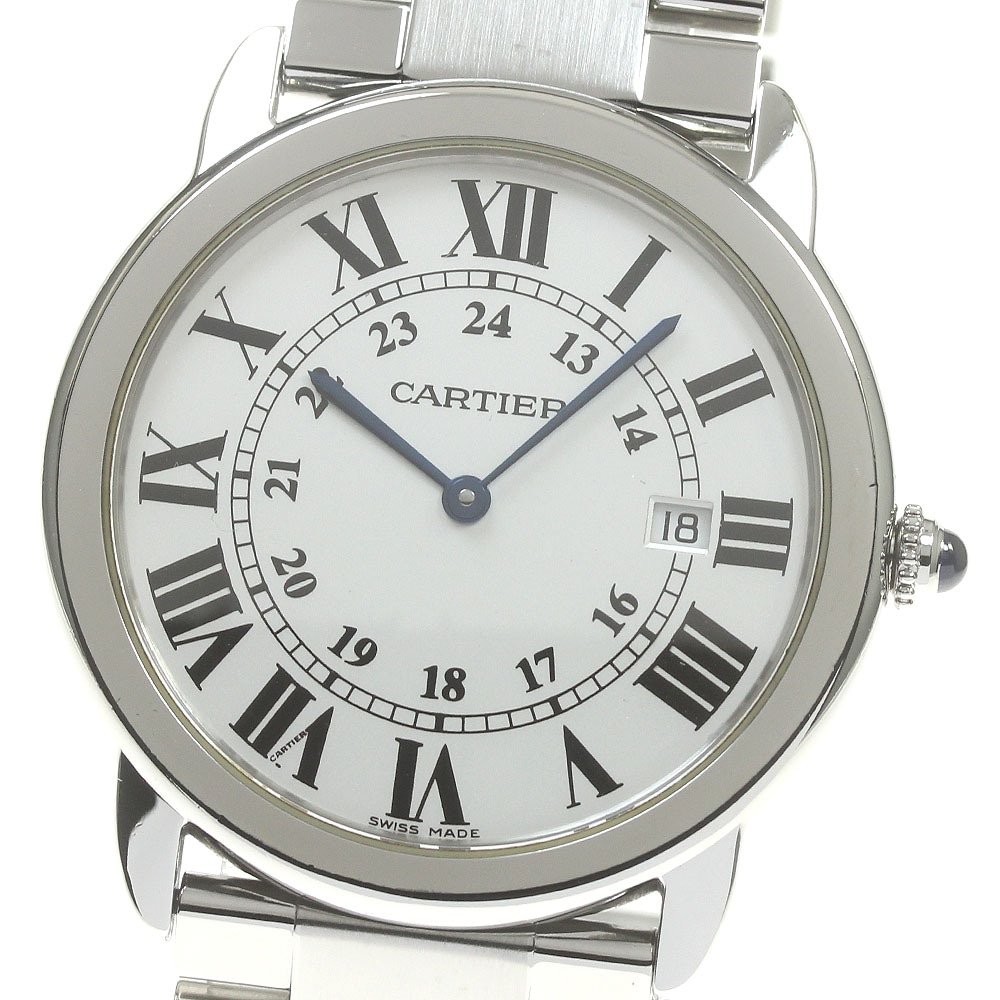 カルティエ CARTIER W6701005 ロンドソロ LM デイト クォーツ メンズ _837189【中古】 296,300円