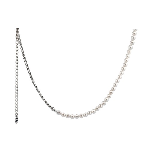 【SCUDO】 plain slim pearl 2way necklace [6mm] 正規品