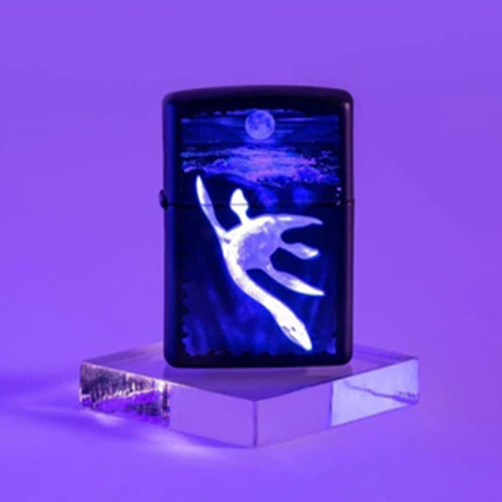 Zippo ジッポーライターかっこいい デコ レギュラー 北米シリーズ 49697 BL Black Light Lock Ness 夜光 6,248円