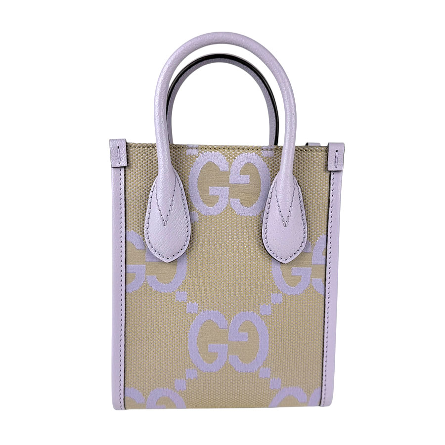 グッチ GUCCI ハンドバッグ ショルダーバッグ ジャンボGG GGキャンバス パープル×ベージュ レディース 671623 z5000