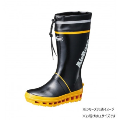 福山ゴム工業 長靴 エアボス 020 LLブラック AA97700