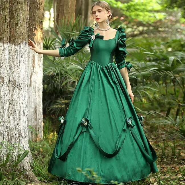 【フリーサイズ】ビリジャン　貴族 衣装 オーダーメイド可能 王族服 ジュリエット カラードレス 新劇演出 現代劇演出 ヨーロッパ風 結婚式 演出服 パーティードレス　コスプレ衣装　コスチューム 000