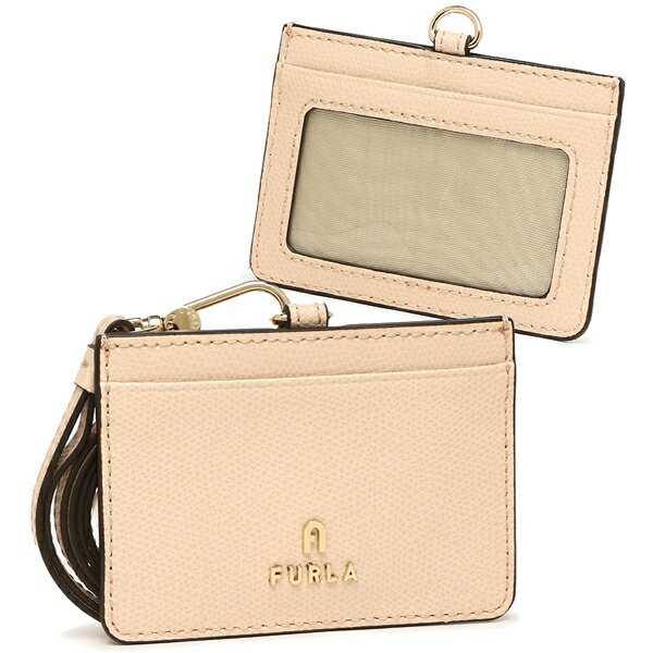 カードケース パスケース カメリア カードホルダー ベージュ レディース WP00321 ARE000 B4L00