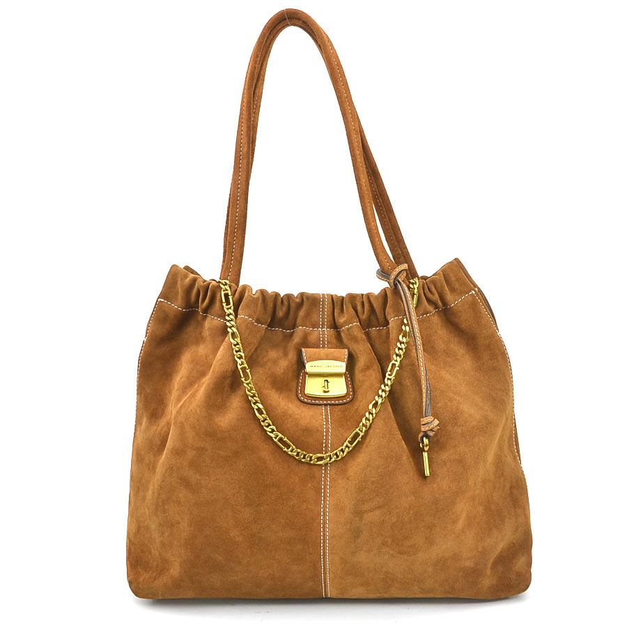 マークジェイコブス MARC JACOBS ハンドバッグ スエード ブラウン レディース h32242k
