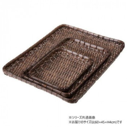 萬洋(まんよう) 樹脂ダンベイ(浅)茶60号 91-042B