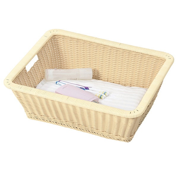 サンフラワーラタン ポリプロピレン ランドリーバスケット 脱衣カゴ GK127PNA メーカー直送