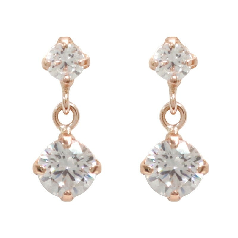 ピアス レディース ジュエリー K10ピンクゴールド