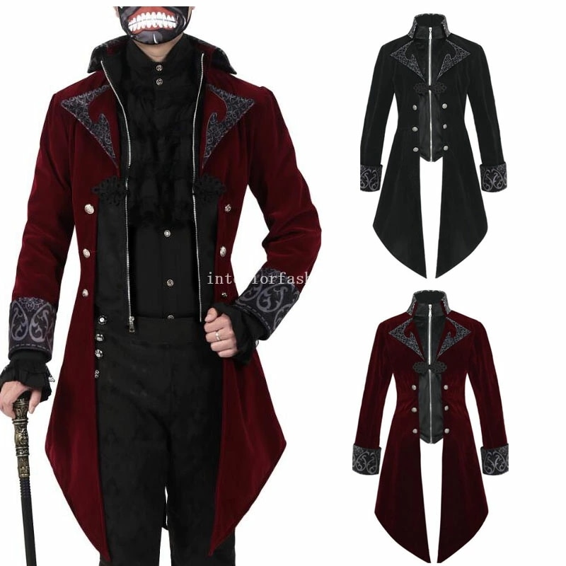 欧米風ステージ衣装 燕尾服 ハロウィン衣装 タキシード クリスマス衣装 ダンス衣裳 2色コスプレ衣装 中世 ヨーロッパ 舞台ステージ衣装 マジシャン コート魔術師 マジック クリスマスコスプレ衣装