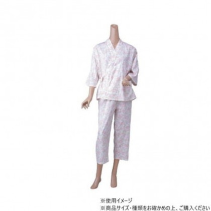 神戸生絲 婦人カラーおくつろ着(付袖)M No.86 サックス