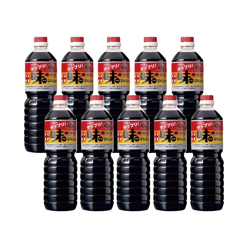 味マルジュウ 1000ml 10本セット 山形 国産醤油 だし醤油