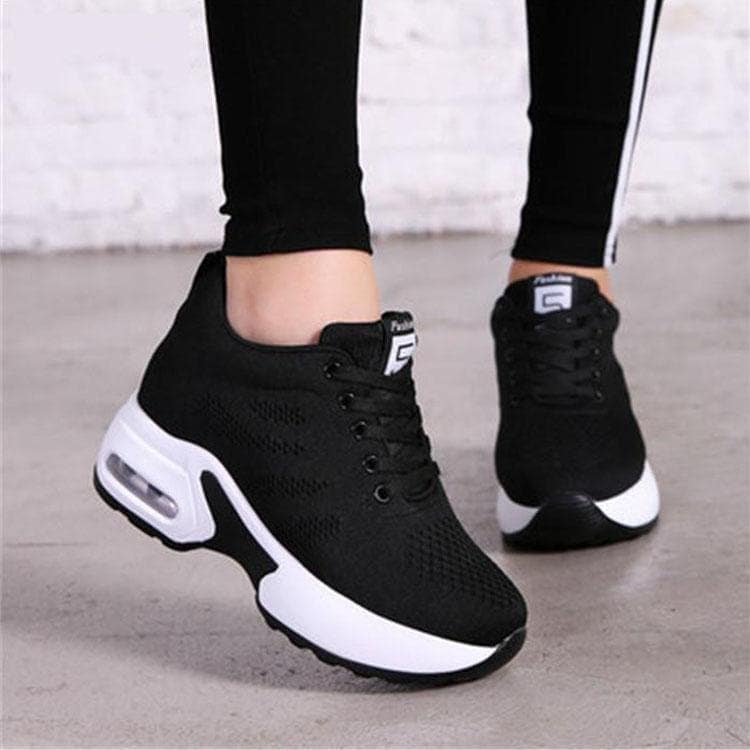 2020新作 レディーススニーカー 厚底ヒール インヒール スニーカー通気 スニーカー靴 お洒落 歩きやすい スニーカー 通学 疲れにくい