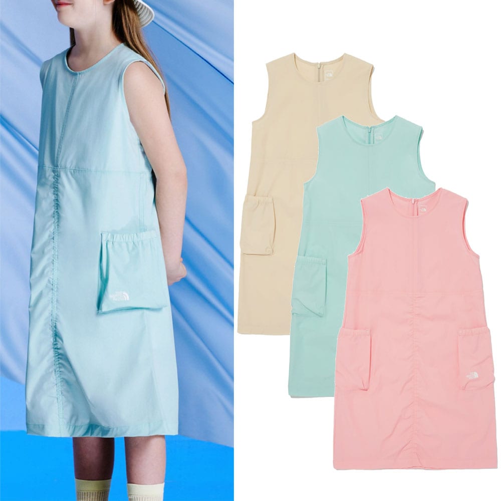 キッズアイスランワンピーススカートショートスリーブコットンクルーネック ワンピースNT7ZQ01 G’S ICERUN ONE PIECE