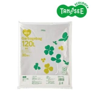 （まとめ）TANOSEE ポリエチレン収集袋 透明 120L 30枚入6パック