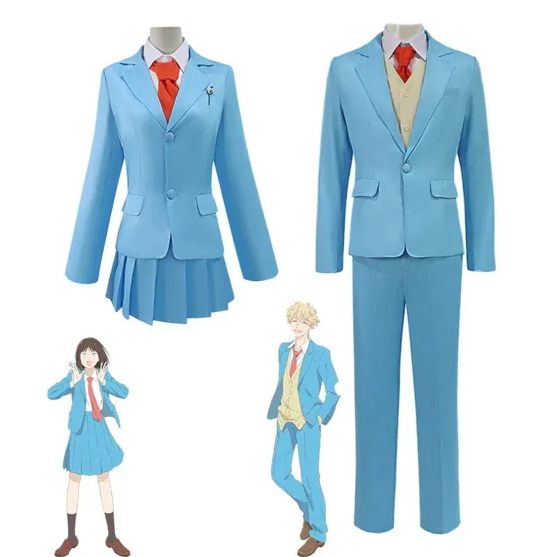 スキップとローファー 岩倉美津未 志摩聡介 コスチューム ハロウィン 演出服 スーツセットコスプレ ステージ服 舞台 ハロウィン クリスマス イベント 変身 仮装 変装 制服 大人用 文化祭