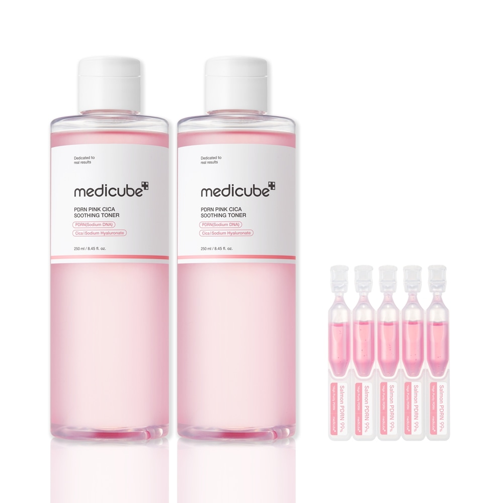 メディキューブ PDRN ピンク シカ スージング トナー 250ml X2個