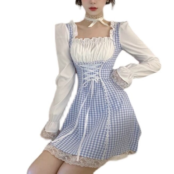 ミニワンピース ミニドレス ワンピース コスプレ ミニ ミニ丈 ショート ショート丈 スクエアネック