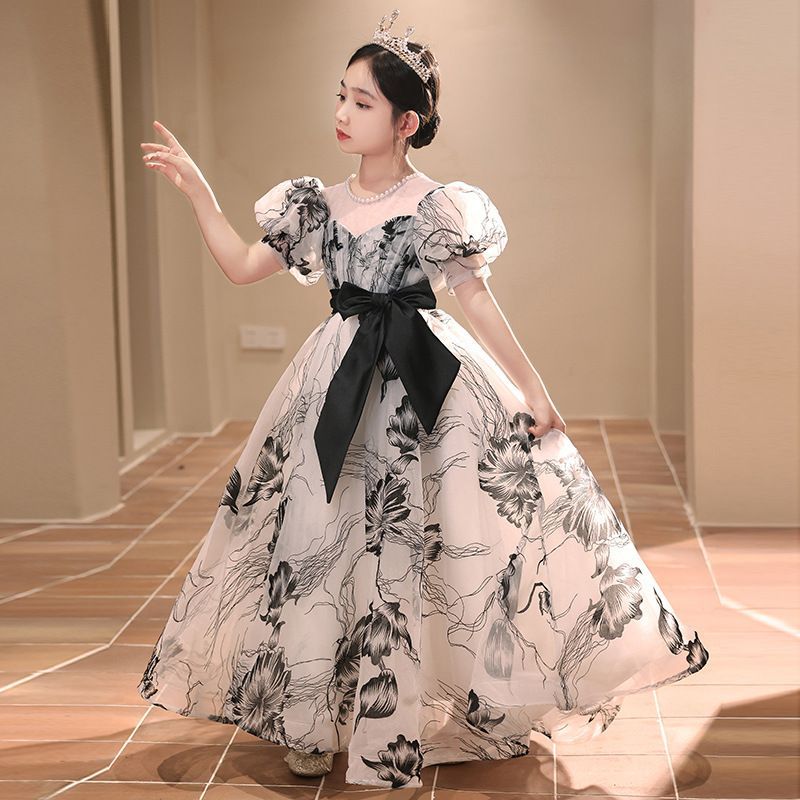 【2074人コレクション】子供用ドレスプリンセススカート少女誕生日パーティー女の子蓬蓬紗花童ショー司会者ピアノ衣装 5,609円