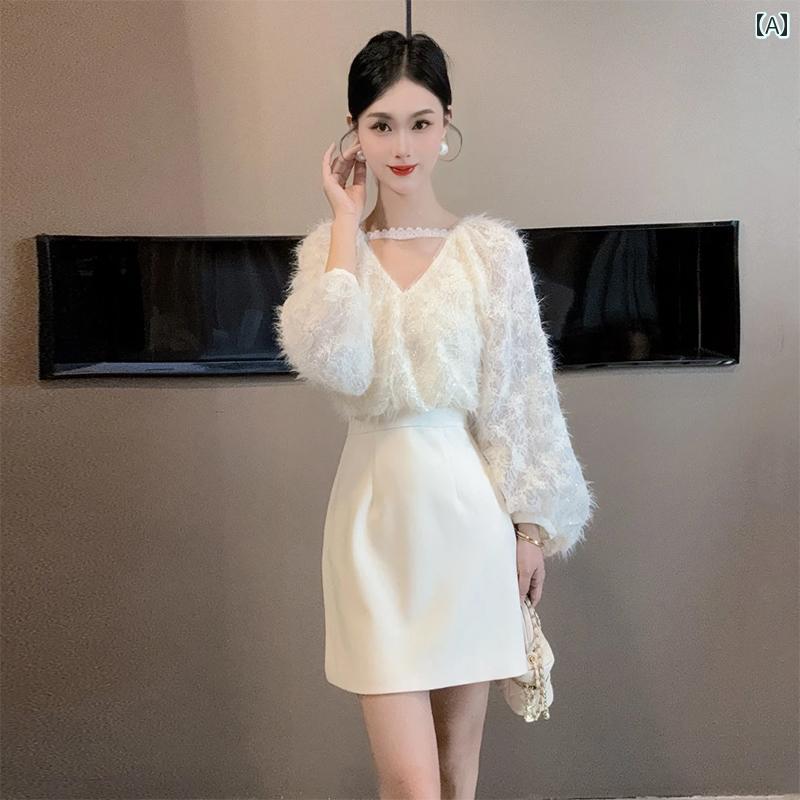 ドレス　パーティー　レディース の 駅の 誕生日 パーティー ドレス 春の 美しい レースの 継ぎ 合わせ ハイエンド ウエスト ショート スカート