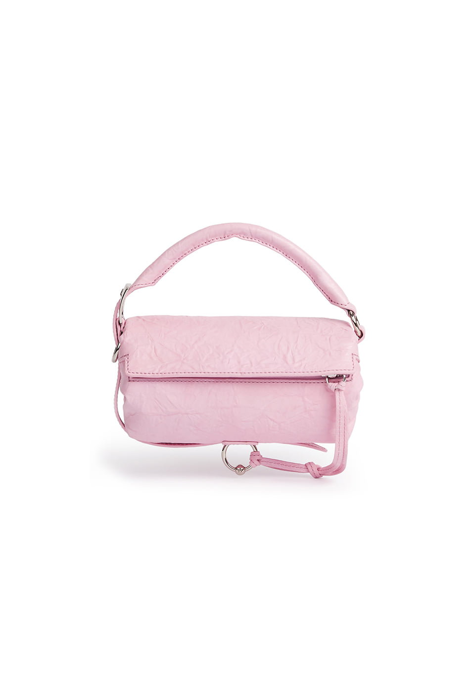【OPEN Yy】 YY CRINKLE PILLOW HANDLE MINI : PINK