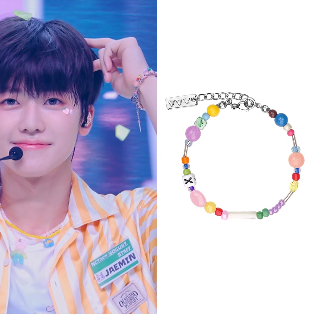 サマーミックス宝石ビーズブレスレット 4,860円